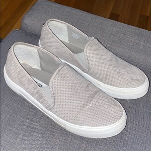 Grey slip on sneakers